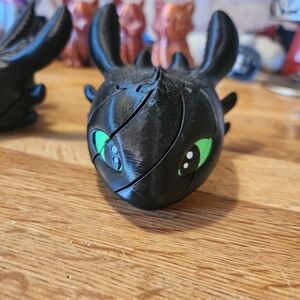 Black Dragon Toy with Green Eyes - Kids Toys